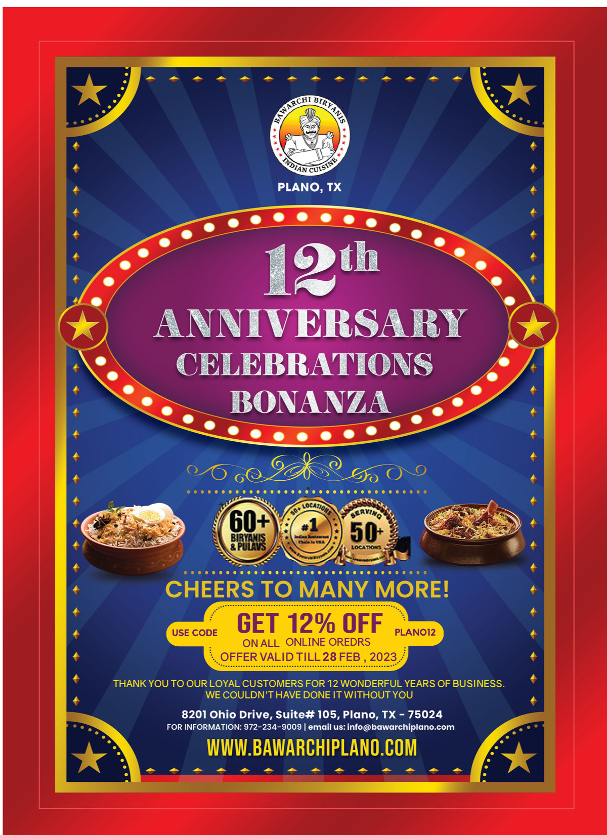 12th ANNIVERSARY Special online Deal Online 